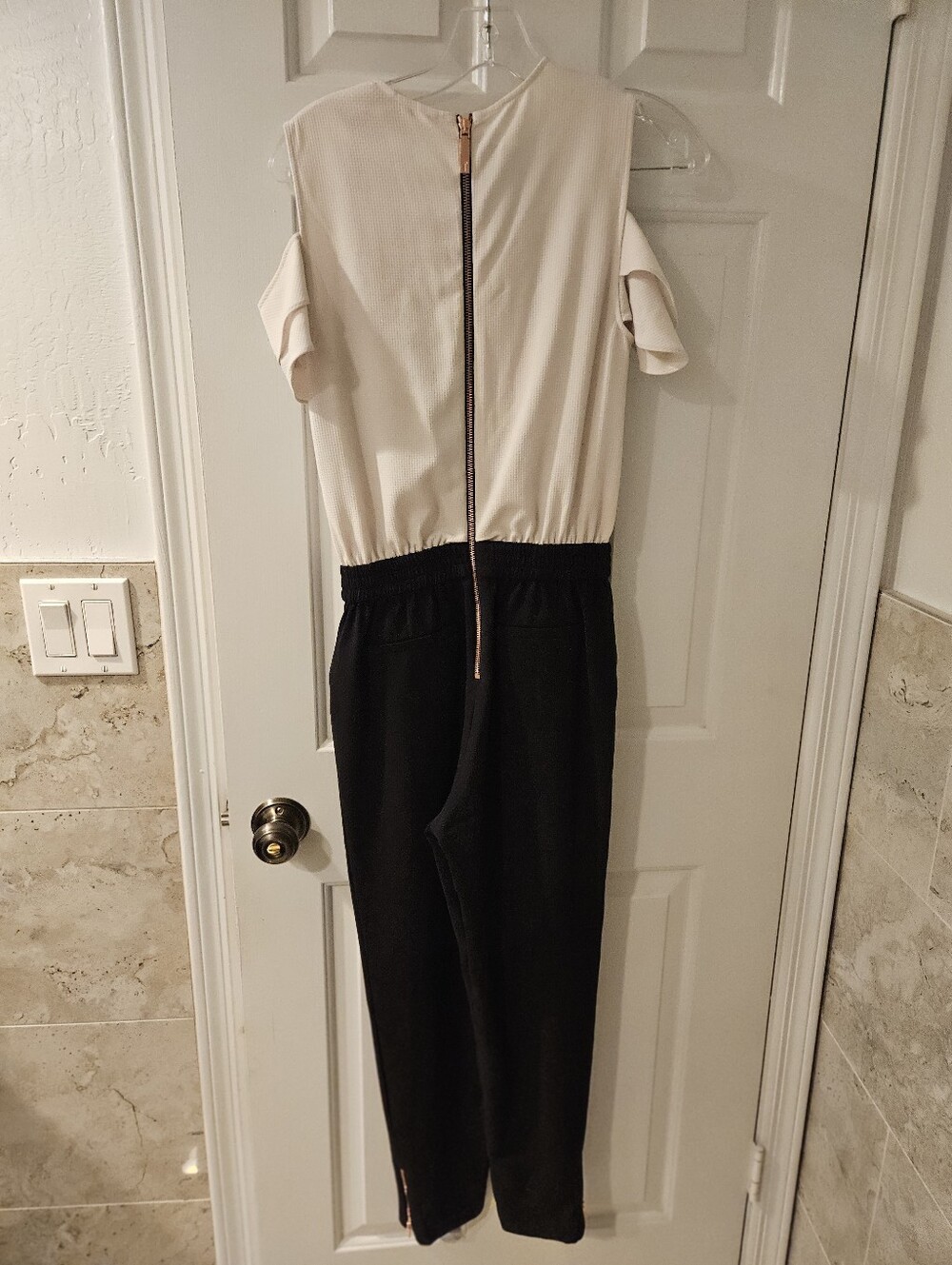 Ted Baker Toriil Ruffle Cold Shoulder Jumpsuit - Picture 7 of 13